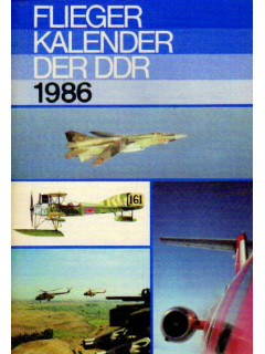 Flieger kalender der DDR. 1986. Авиационный альманах 1986 года