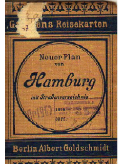 Neuer Plan von Hamburg mit Straßenverzeichnis. Новый план Гамбурга с указателем улиц