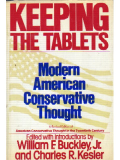 Modern American Conservative Thought. Современная американская консервативная мысль