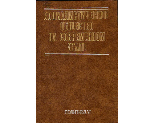 Социалистическое общество на современном этапе\