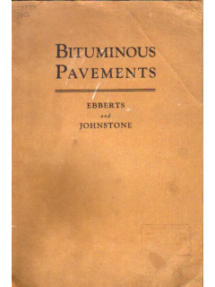 Bituminous pavements. Битумные поверхности