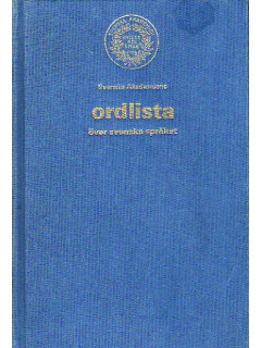 Ordlista over svenska spraket. Словарь английского языка