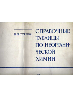 Справочные таблицы по неорганической химии