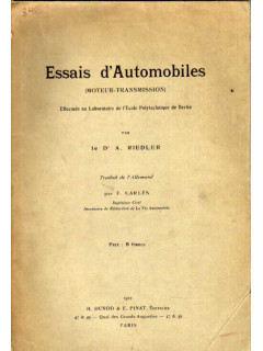 Essais d Automobiles Riedler