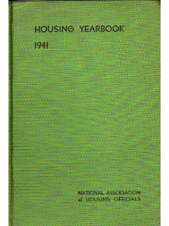Housing yearbook 1941. Жилищный ежегодник 1941
